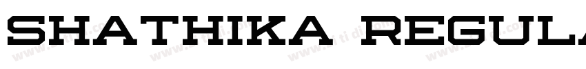 Shathika Regular字体转换